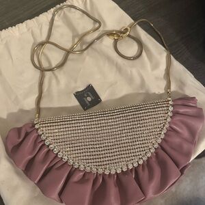 Rosantica 
Taco crystal-embellished leather shoulder bag